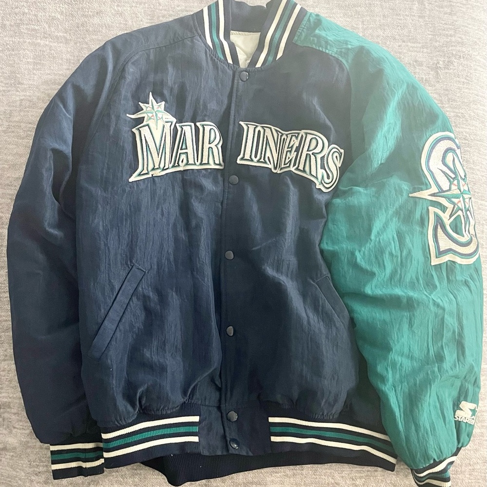 90s MLB Seattle Mariners Starter Jacket Adult XL